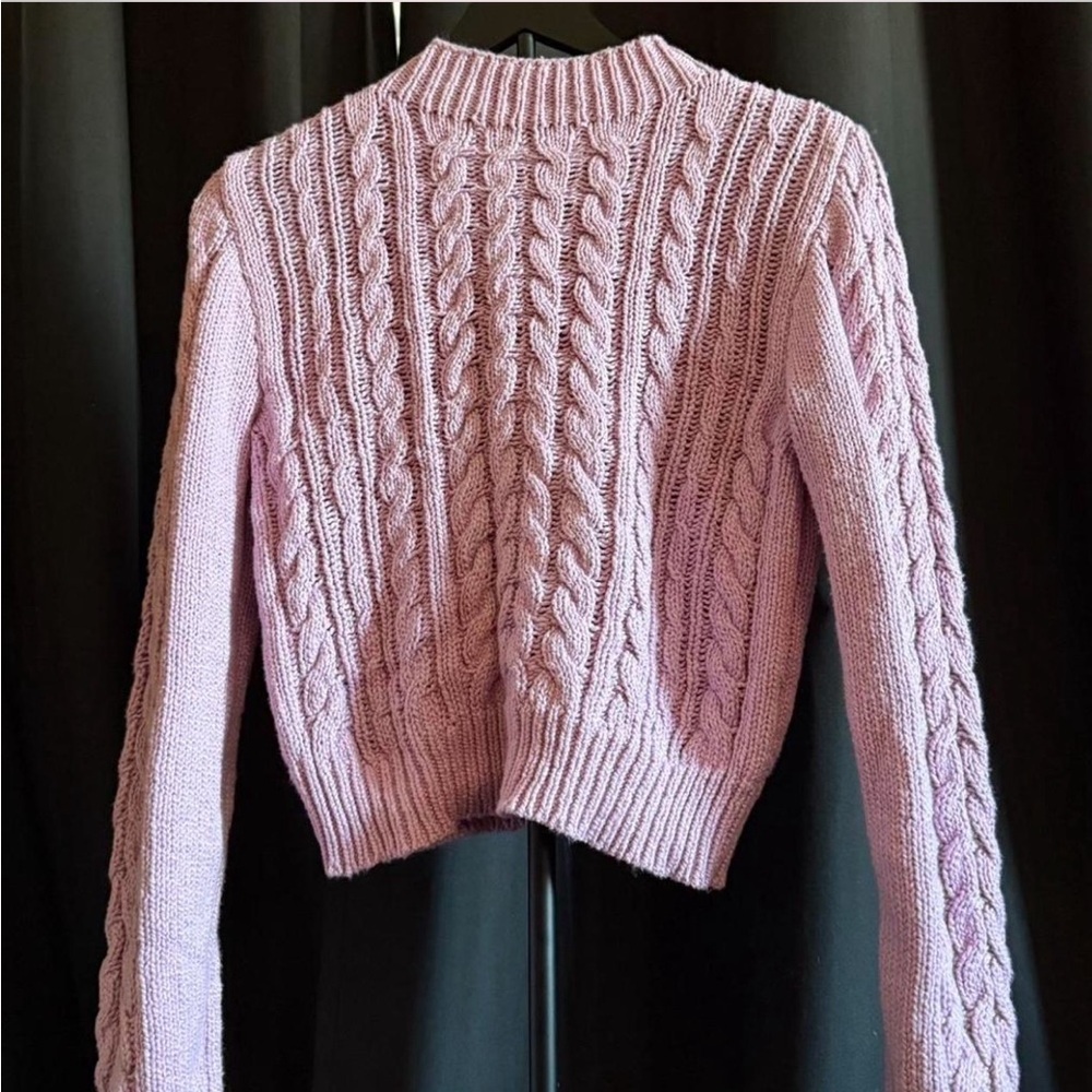 Sold 

Forever 21 Lavender Cable Knit Sweater